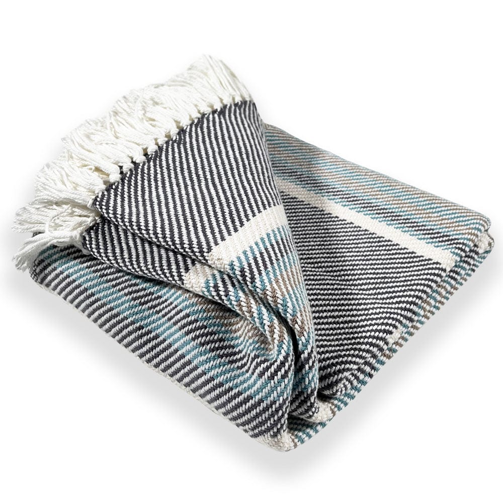 Adirondack Cotton Throw - Slate/Matka - Image 6