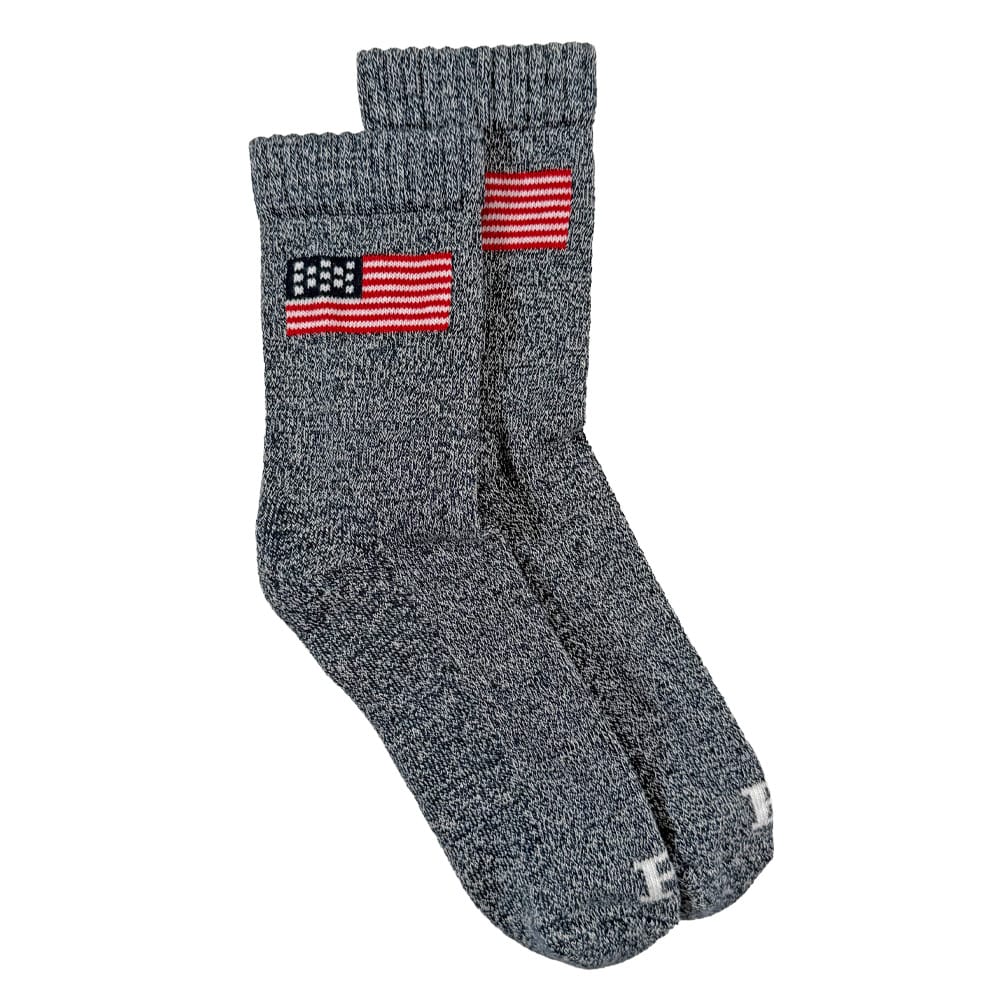 American Flag Cotton Marled Socks - Image 2