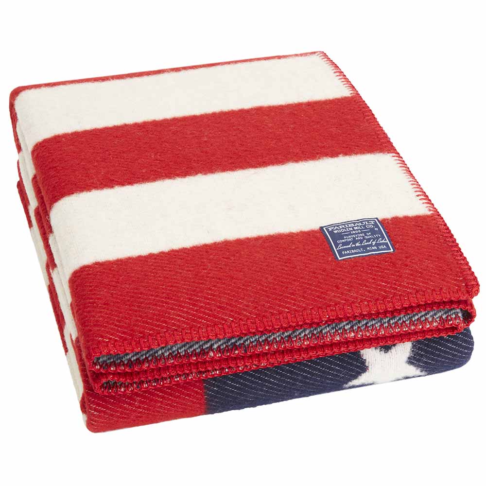 American Flag Wool Throw - Image 3