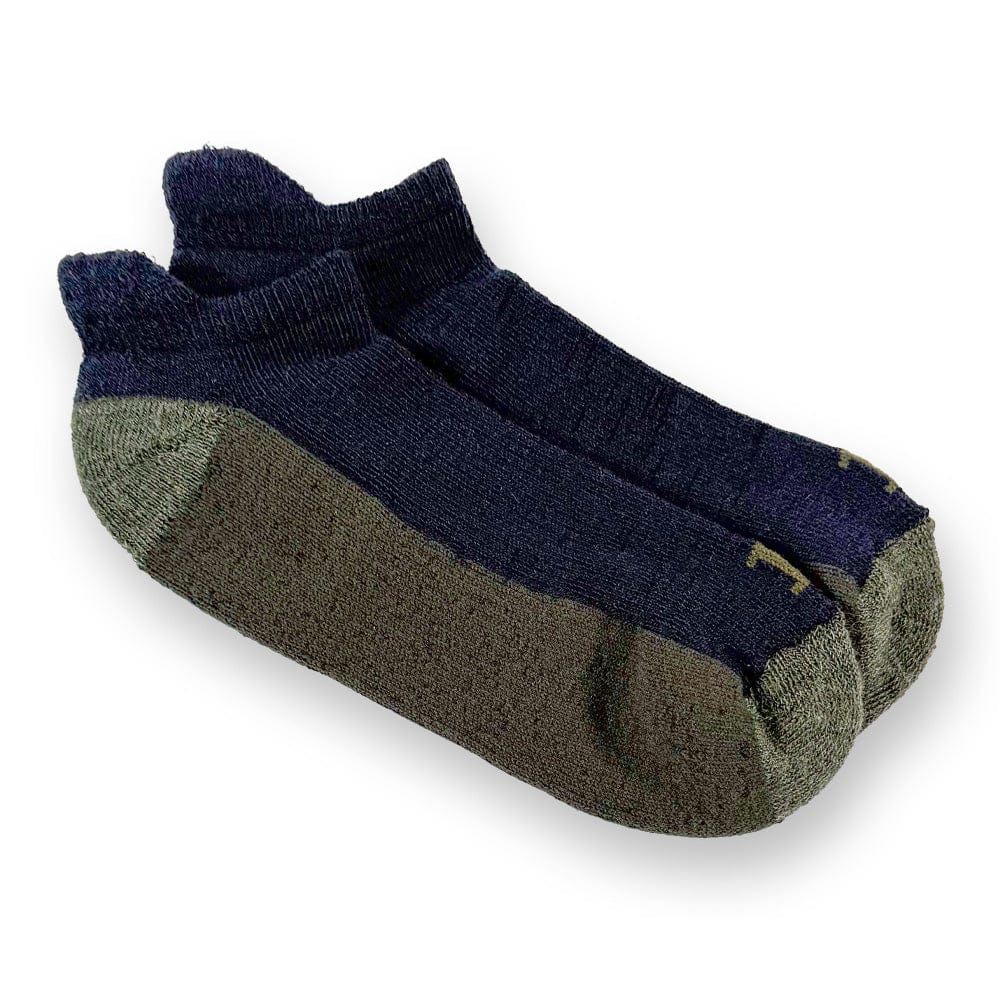 Ankle Runner Wool Socks - Navy