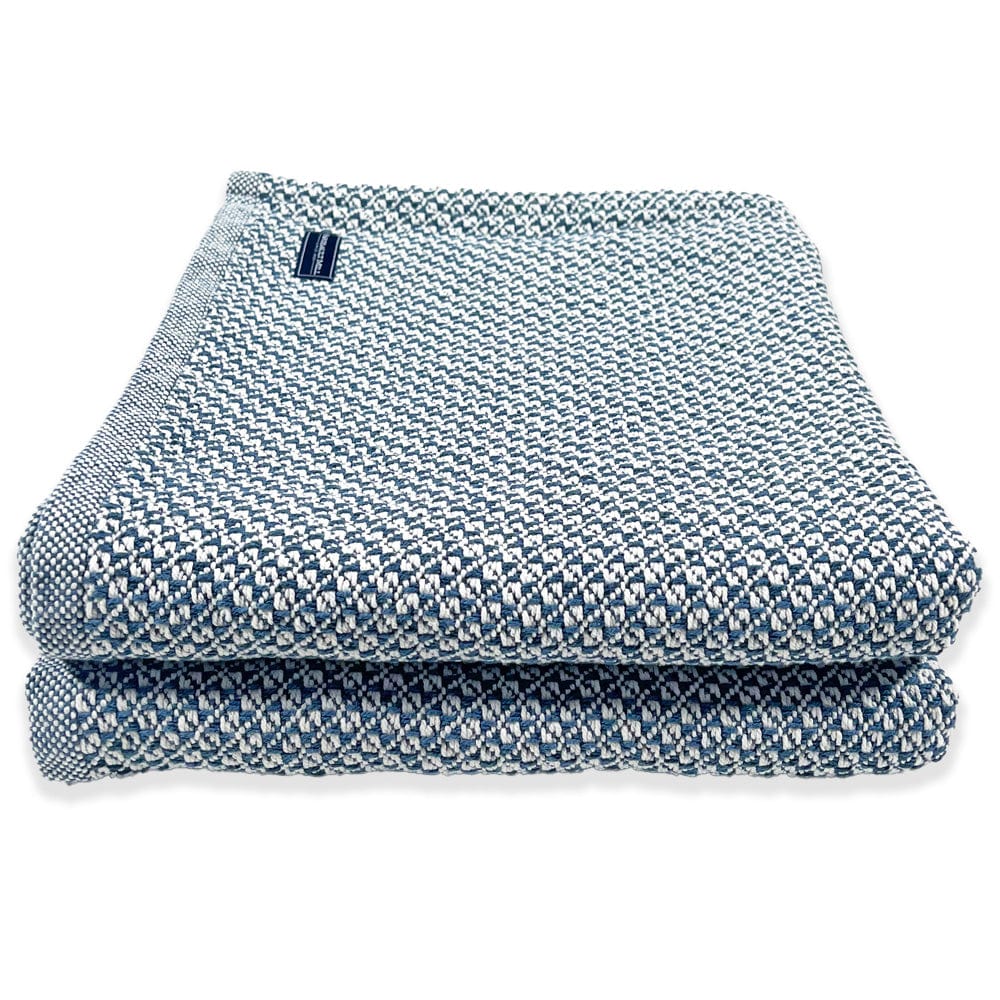 Bar Harbor Cotton Blanket - Indigo - Image 3