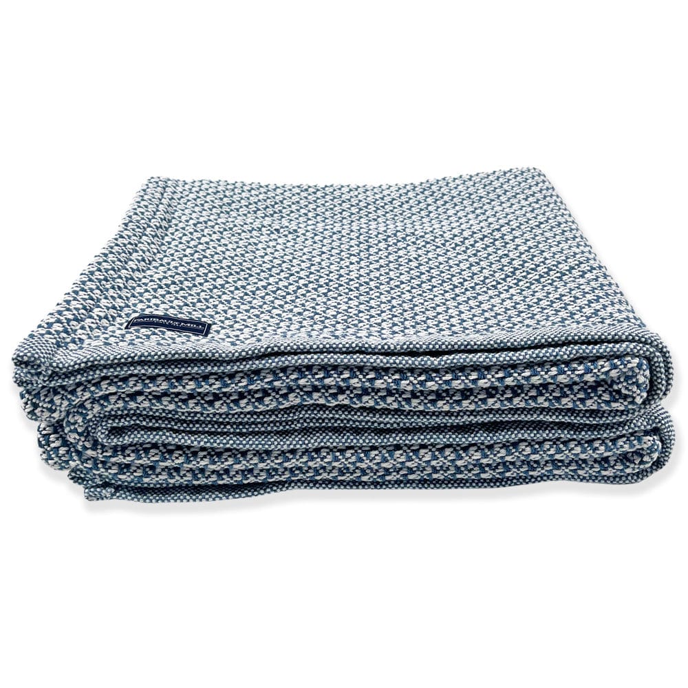 Bar Harbor Cotton Blanket - Indigo - Image 5