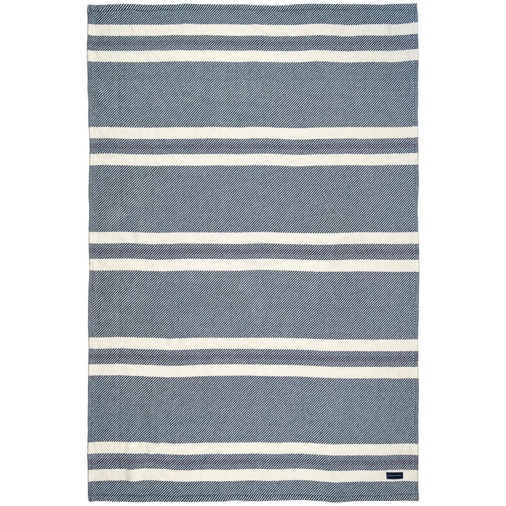 Cabin Cotton Throw - White/Indigo/Navy - Image 3