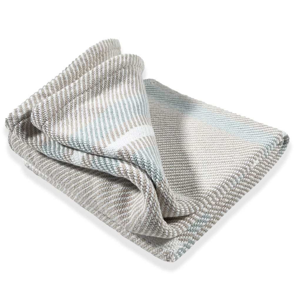 Cabin Cotton Throw - White/Oyster/Surf - Image 4