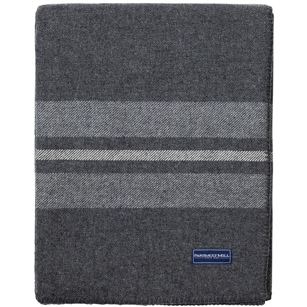 Cabin Wool Blanket - Charcoal - Image 3