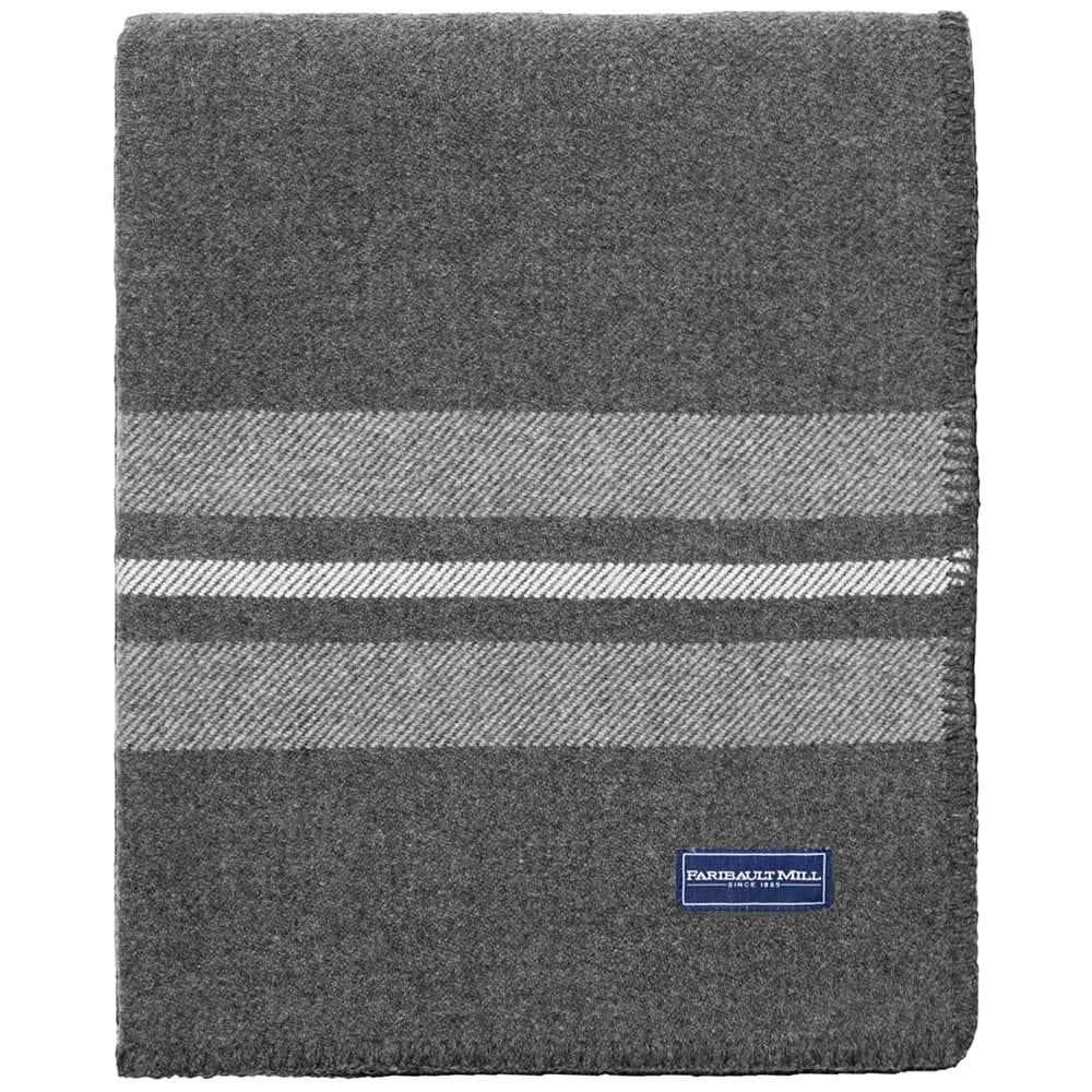Cabin Wool Throw - Charcoal - Image 3