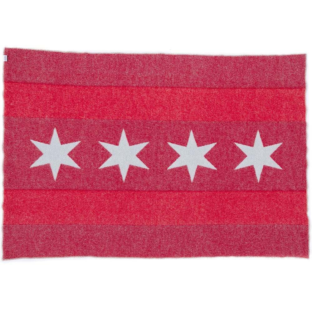 Chicago Flag Wool Throw - Image 3