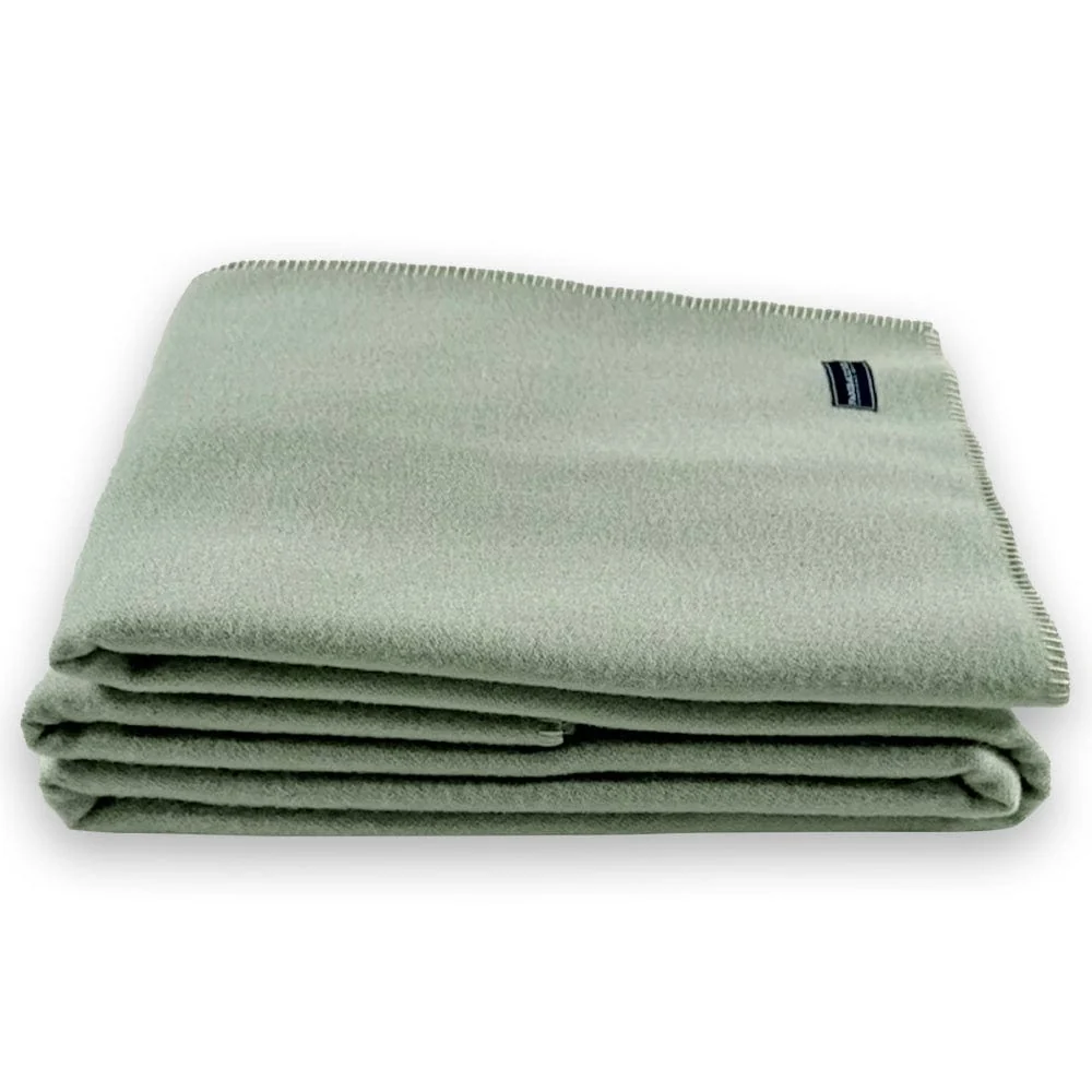 Pure & Simple Wool Blanket - Sea Glass Green - Image 4