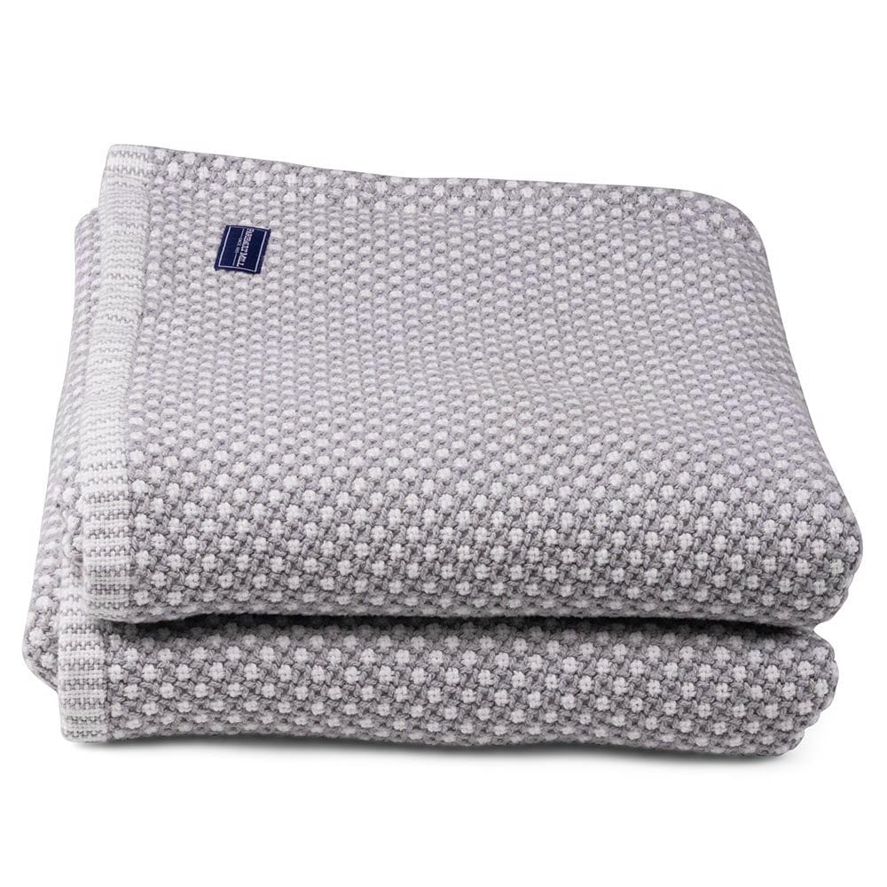Edgecomb Cotton Blanket - Dove Gray - Image 5