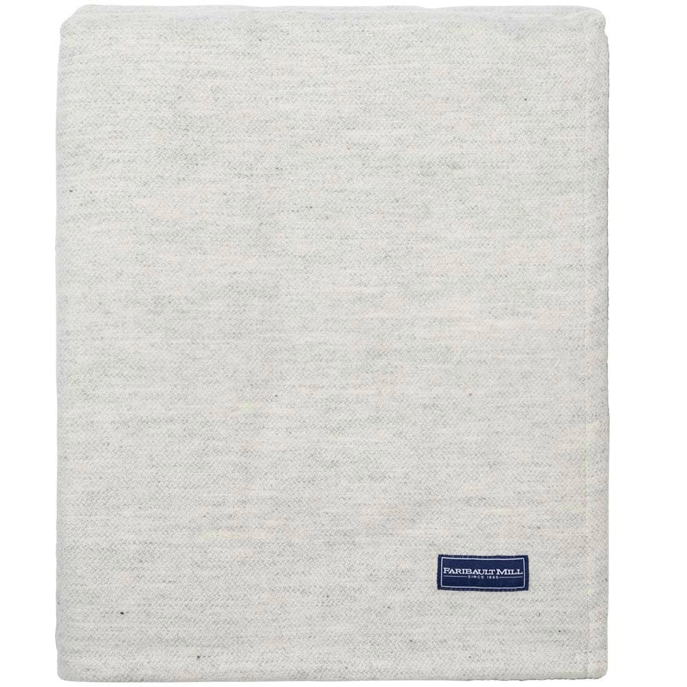 Lakefront Wool Blanket - Natural - Image 3