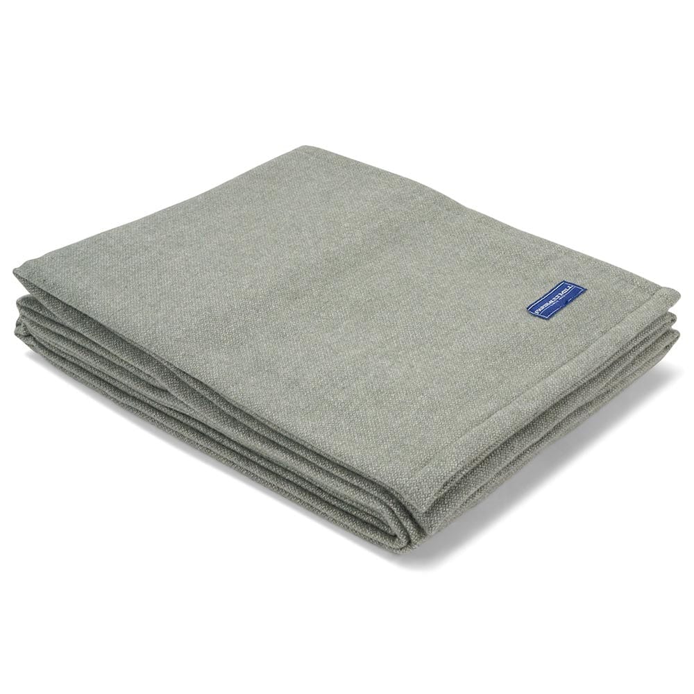 Factory Second Lakefront Wool Blanket - Sage Green - Image 3