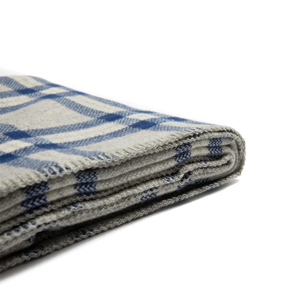 Factory Second Minnehaha Falls Wool Throw - Blue - Image 5