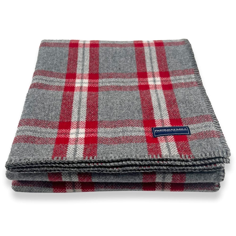 Minnehaha Falls Wool Throw - Red - Image 4