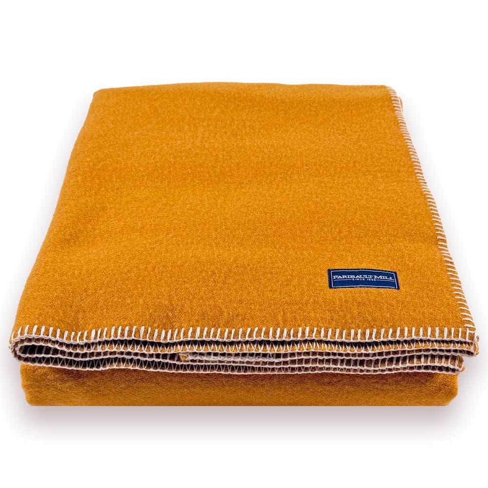 Pure & Simple Wool Blanket - Butterscotch - Image 4