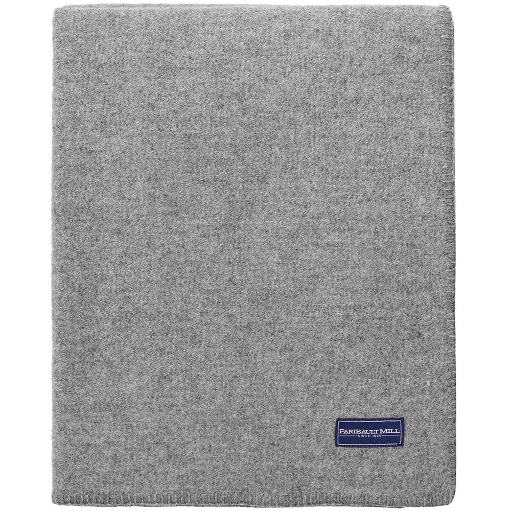 Pure & Simple Wool Blanket - Light Heather Gray - Image 3