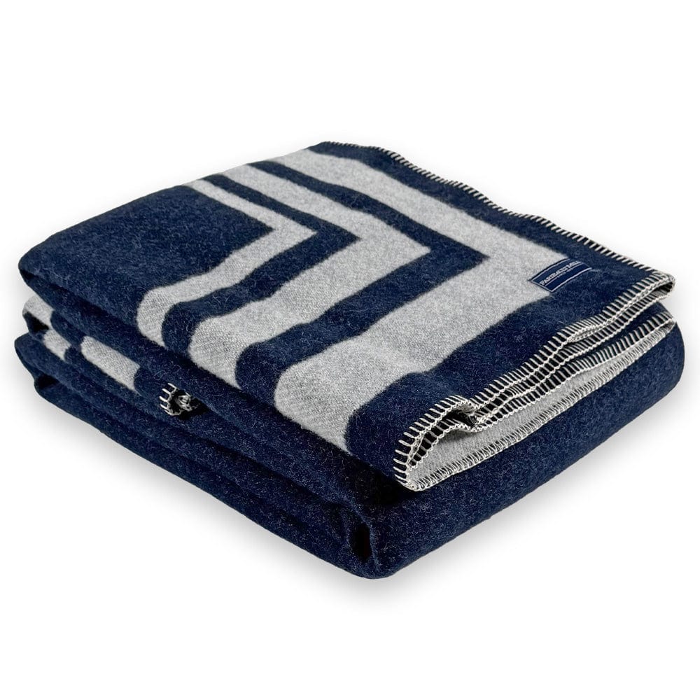 Framed Stripe Wool Blanket - Image 2