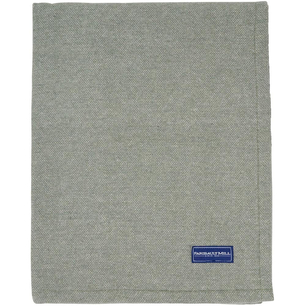 Lakefront Wool Blanket - Sage Green - Image 3