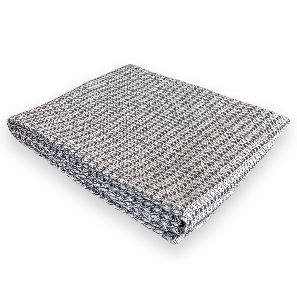 Limited Edition North Star Herringbone Throw - Blue