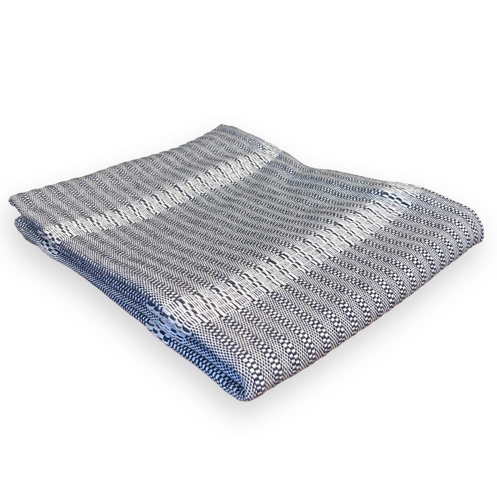 Limited Edition North Star Herringbone Throw - Blue - Image 3