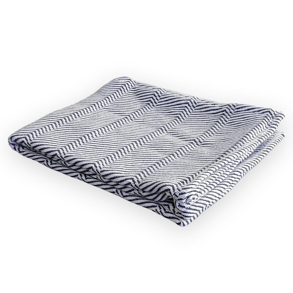 Limited Edition North Star Herringbone Throw - Blue - Image 5