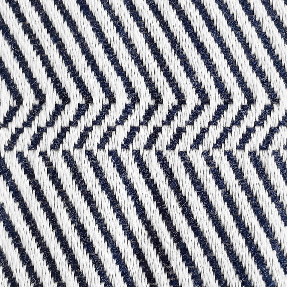 Limited Edition North Star Herringbone Throw - Blue - Image 6