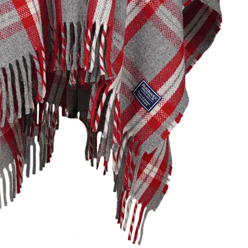 Minnehaha Falls Wool Shawl - Red - Image 3