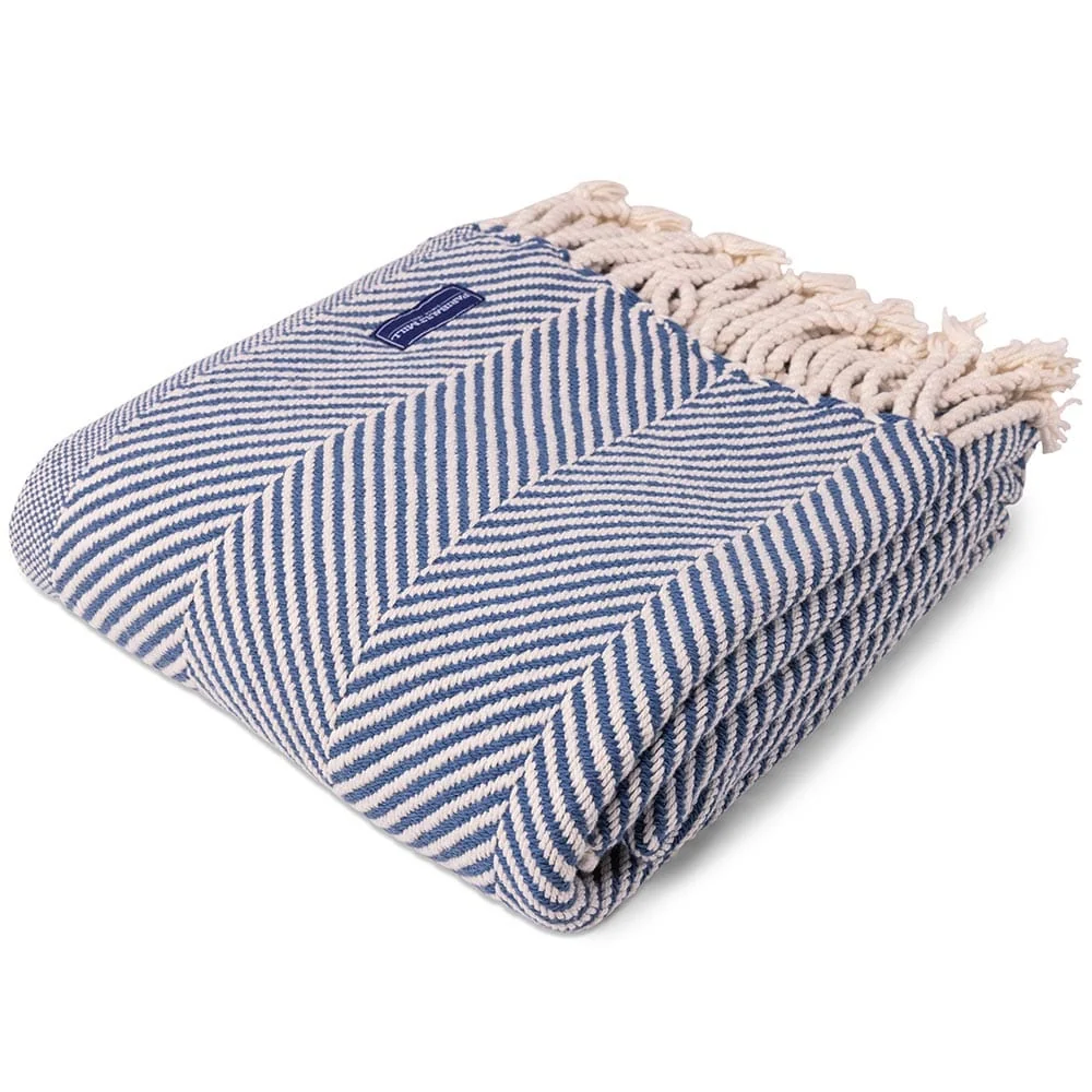 Monhegan Cotton Throw With Fringe - Image 8