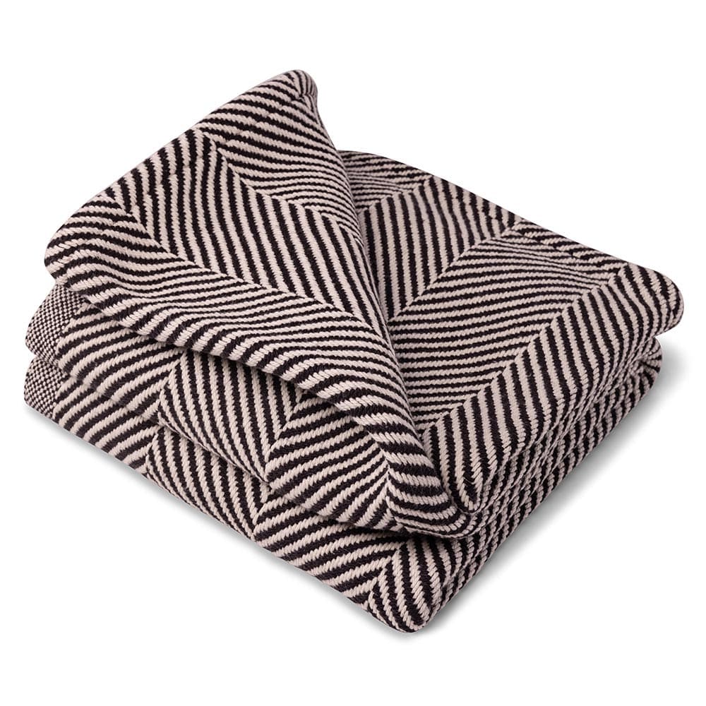 Monhegan Cotton Throw Without Fringe - Ebony - Image 3