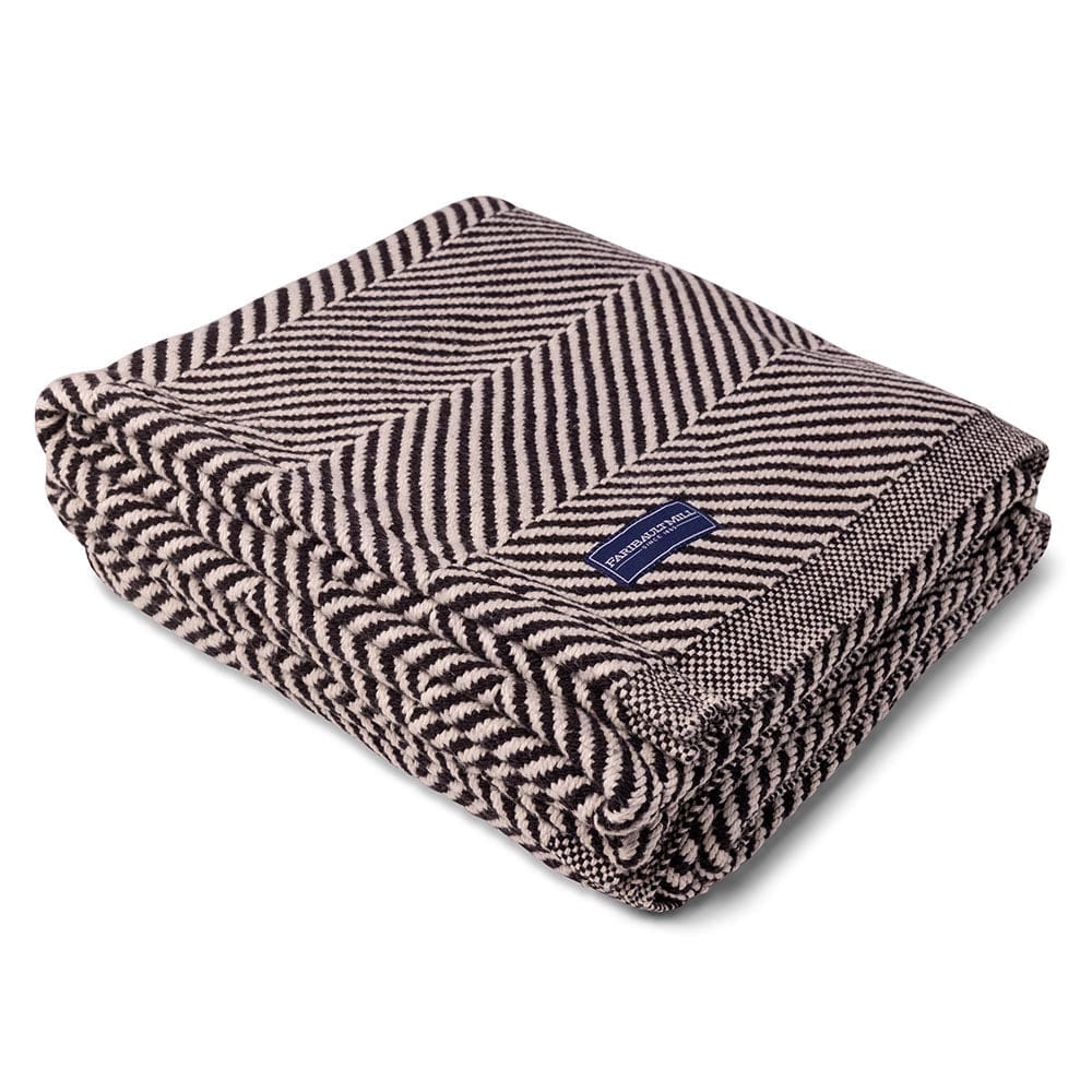 Monhegan Cotton Throw Without Fringe - Ebony - Image 4