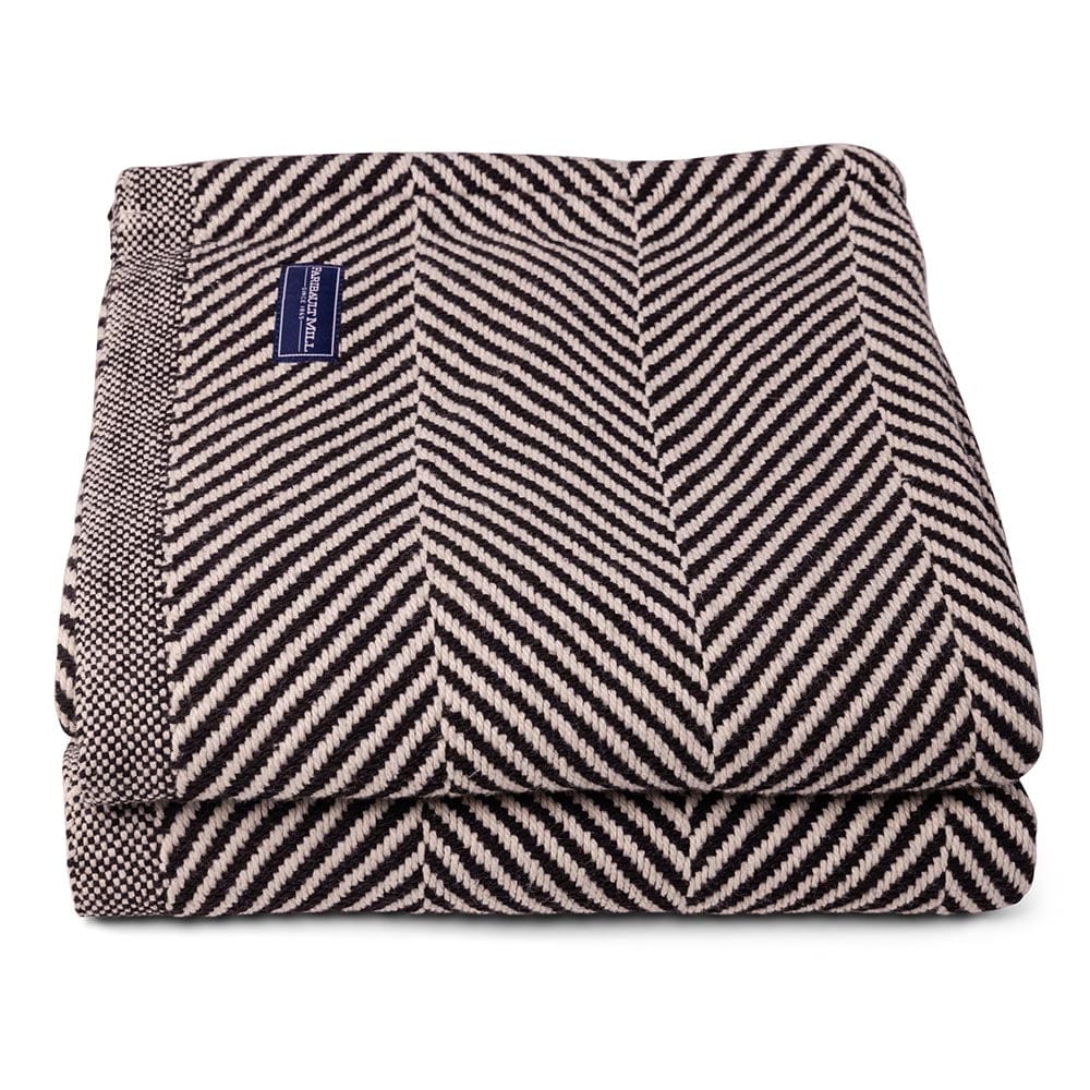 Monhegan Cotton Throw Without Fringe - Ebony - Image 5