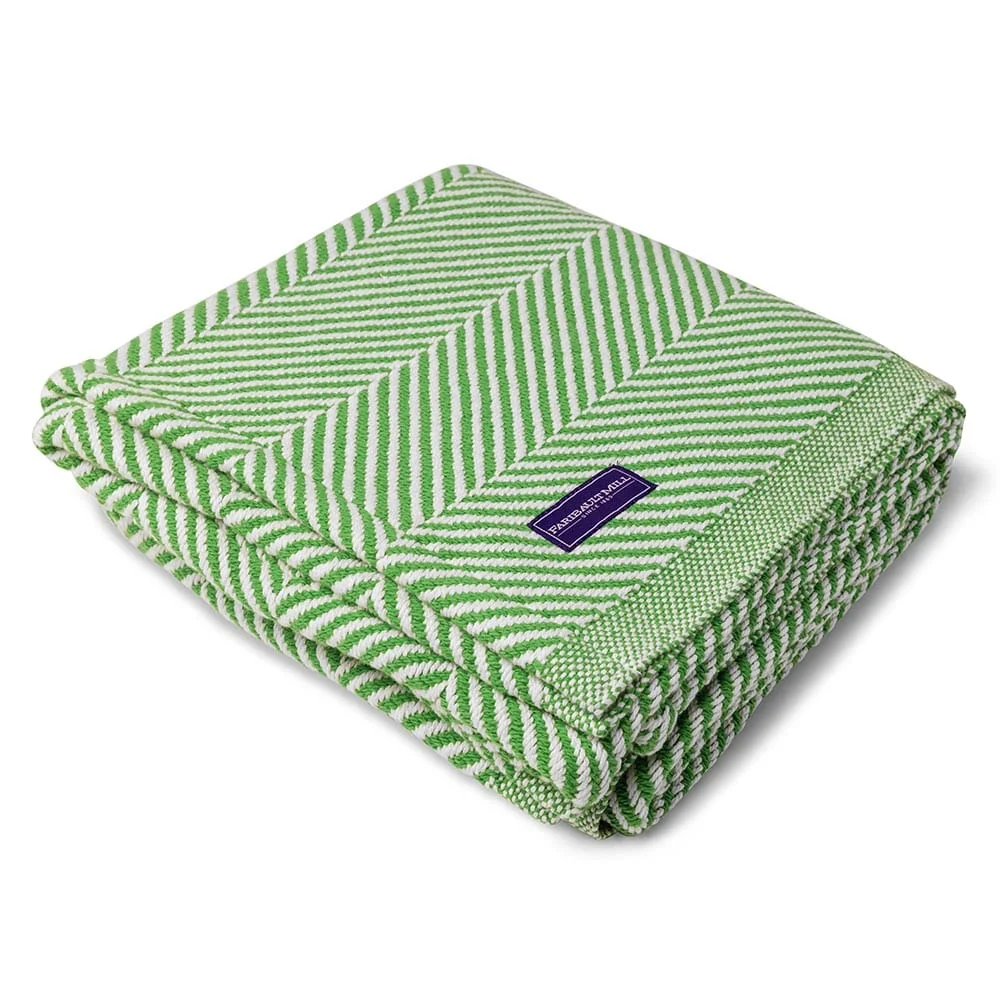 Monhegan Cotton Throw Without Fringe - Sugar Snap - Image 3