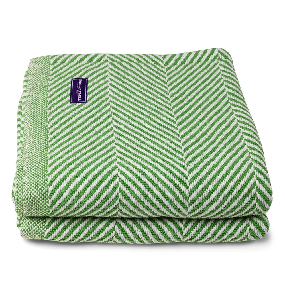 Monhegan Cotton Throw Without Fringe - Sugar Snap - Image 4