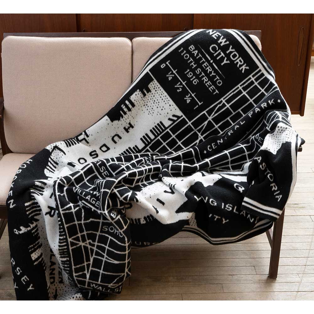 New York City Map Wool Throw - Image 4
