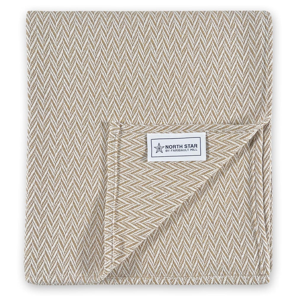 North Star Reverse Twill Throw - Tan - Image 3
