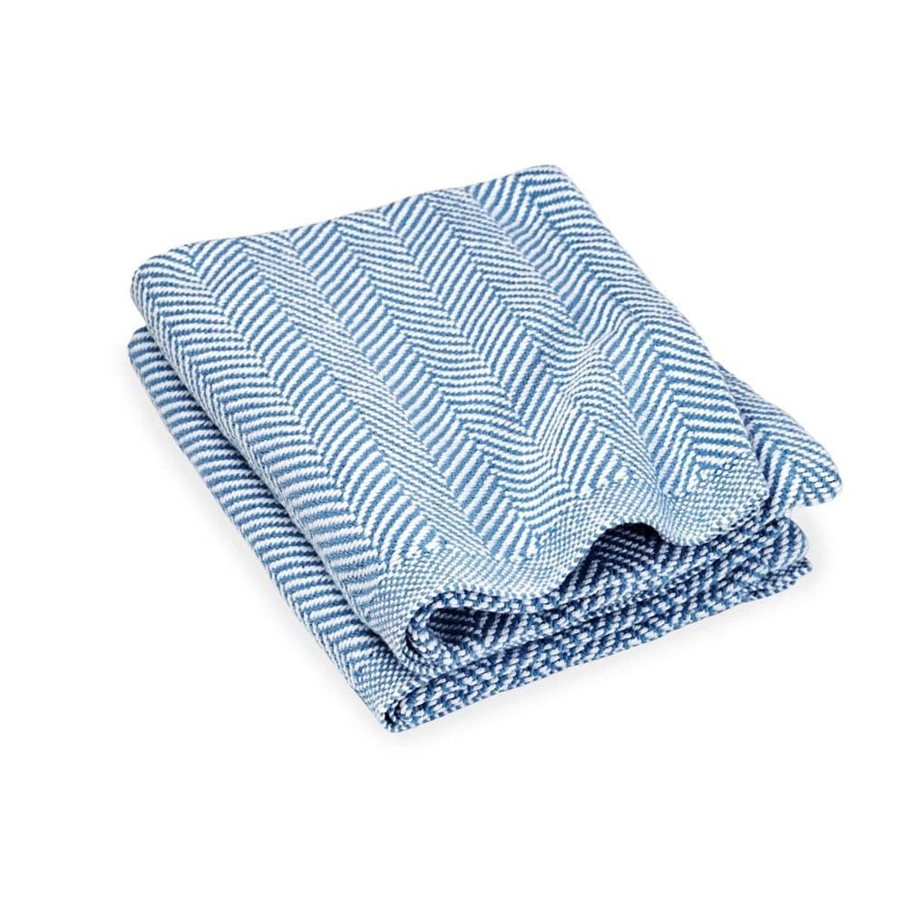 Penobscot Cotton Baby Blanket - Denim