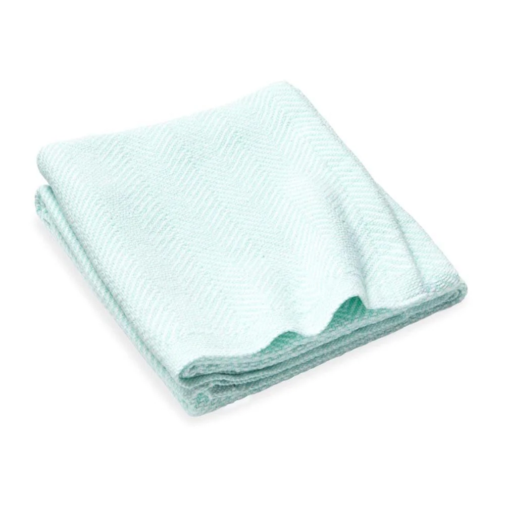 Penobscot Cotton Baby Blanket - Spring Green