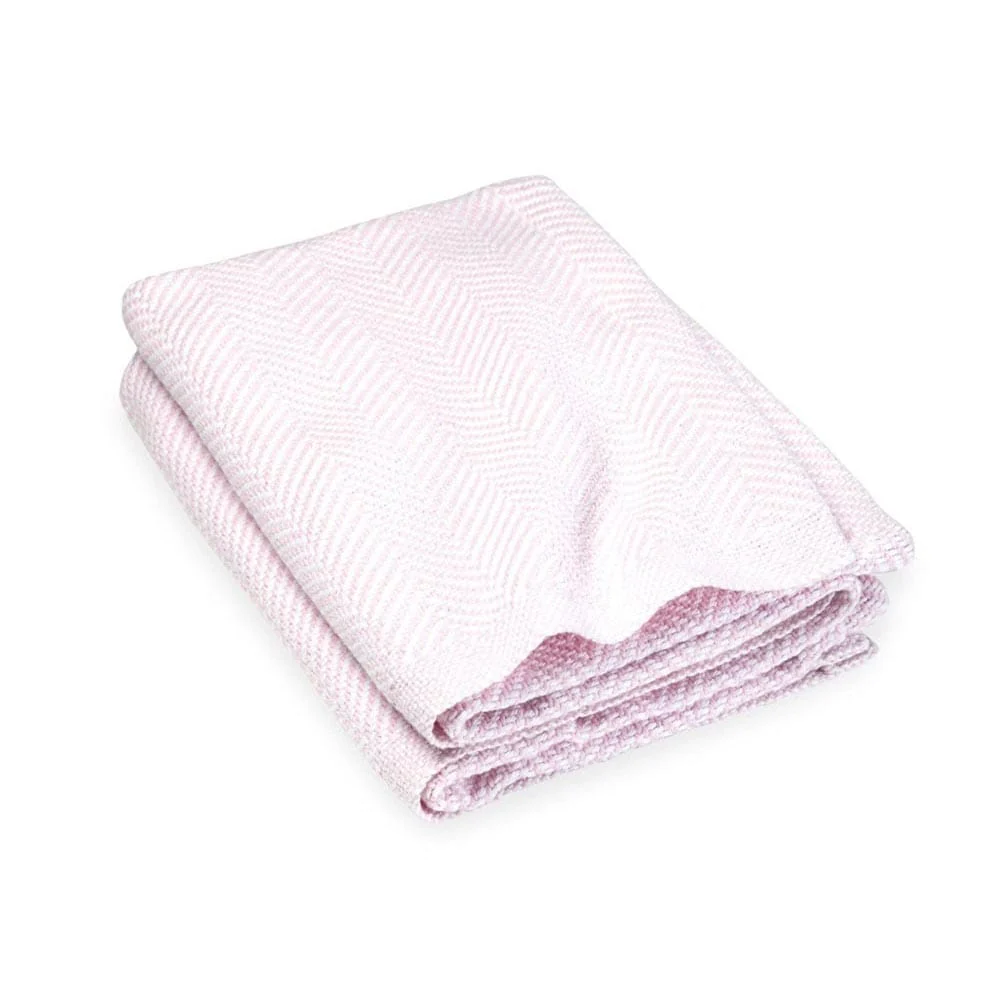 Penobscot Cotton Baby Blanket - Woodrose