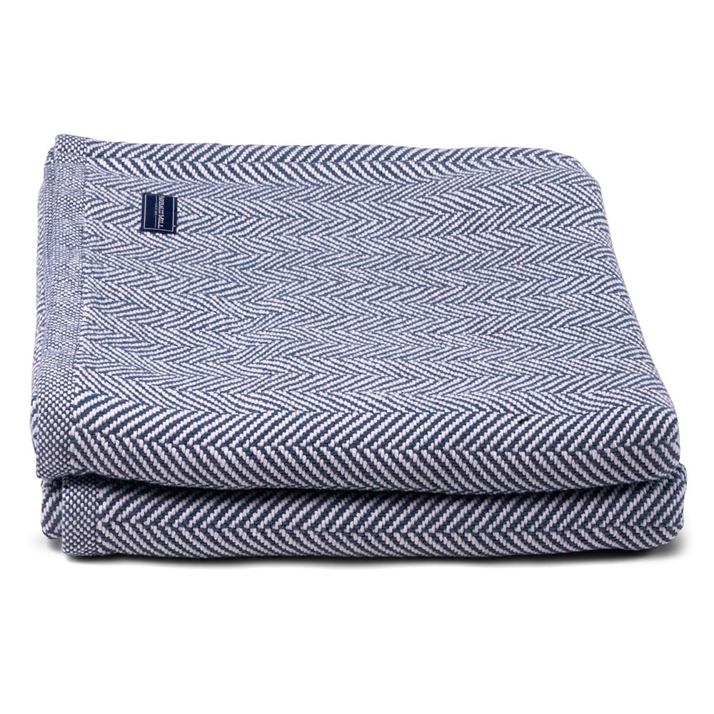 Penobscot Cotton Blanket - Indigo - Image 3