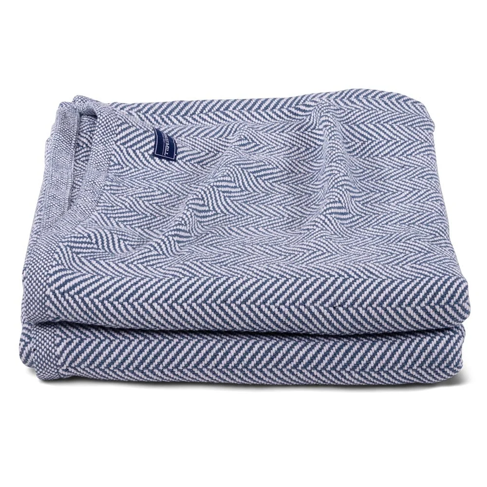 Penobscot Cotton Blanket - Indigo - Image 4