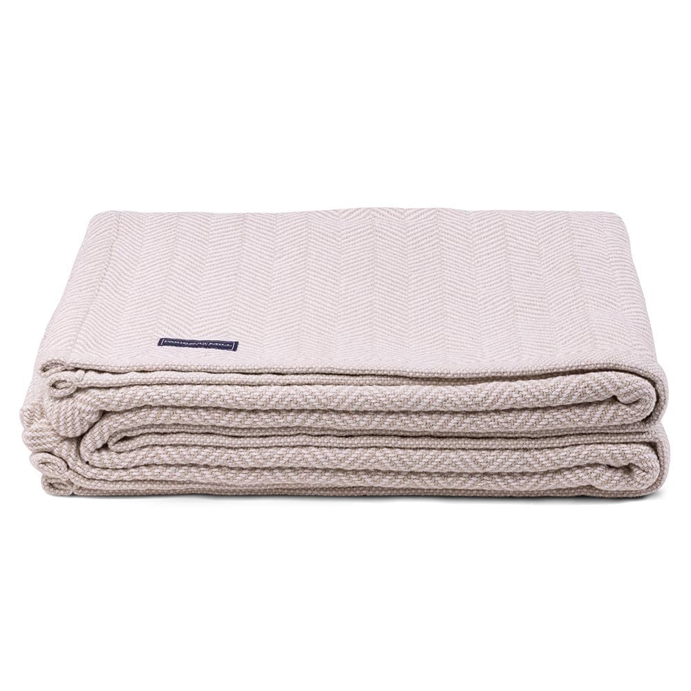 Penobscot Cotton Blanket - Oyster - Image 3