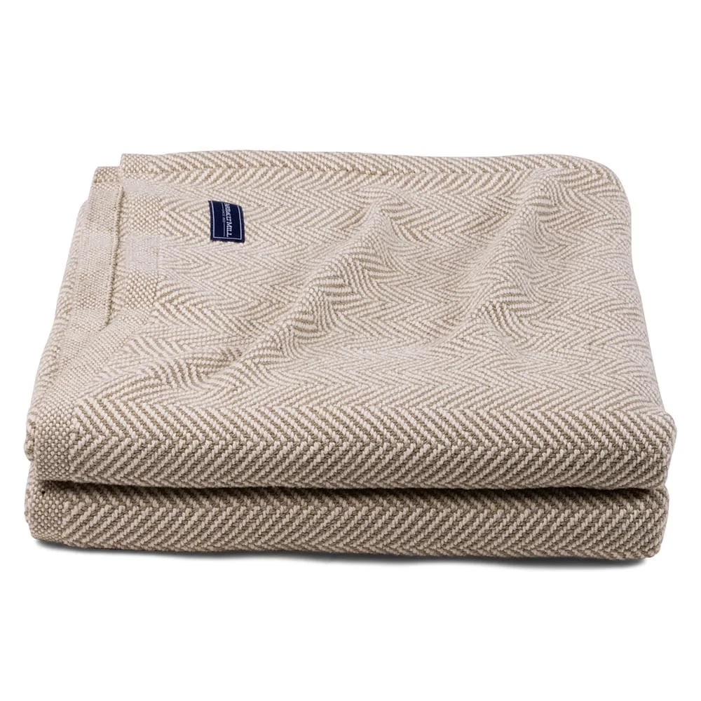 Penobscot Cotton Blanket - Stone - Image 3