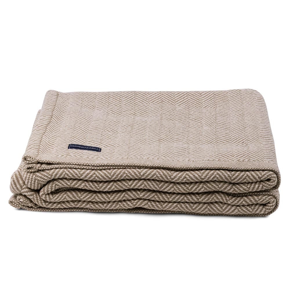 Penobscot Cotton Blanket - Stone - Image 4