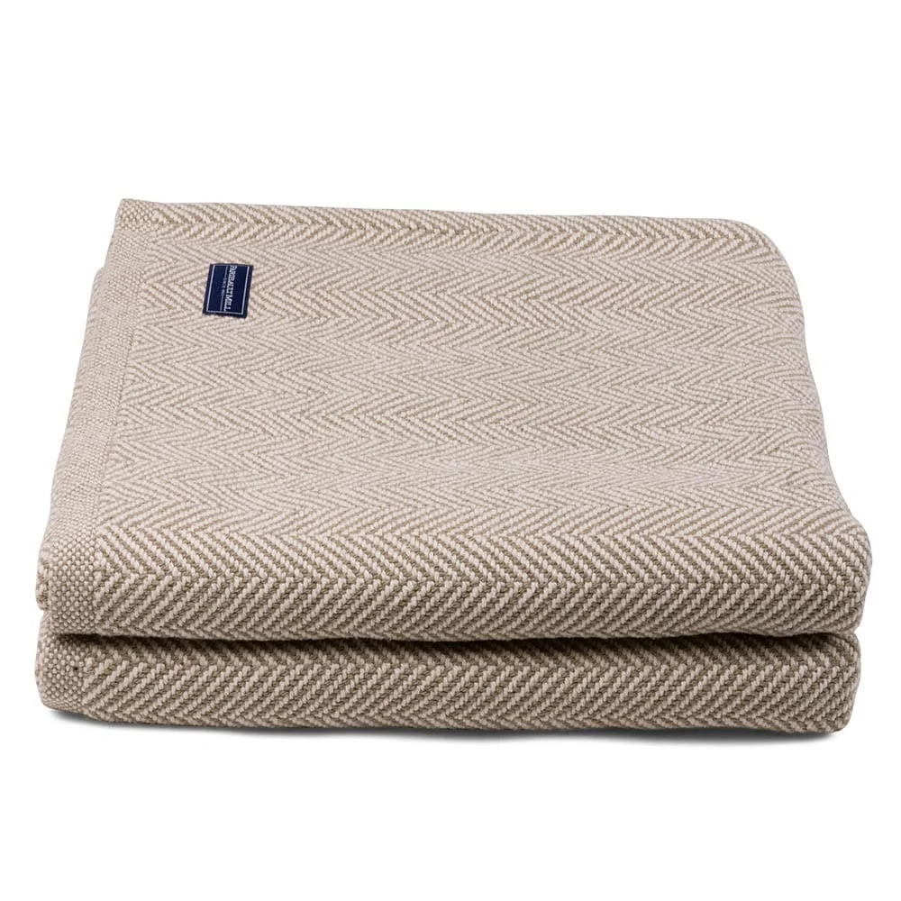 Penobscot Cotton Blanket - Stone - Image 5