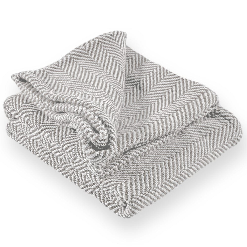 Penobscot Cotton Throw - Dove Gray - Image 2