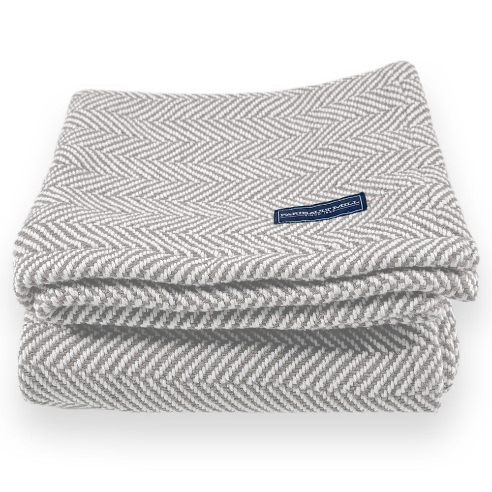 Penobscot Cotton Throw - Dove Gray - Image 5