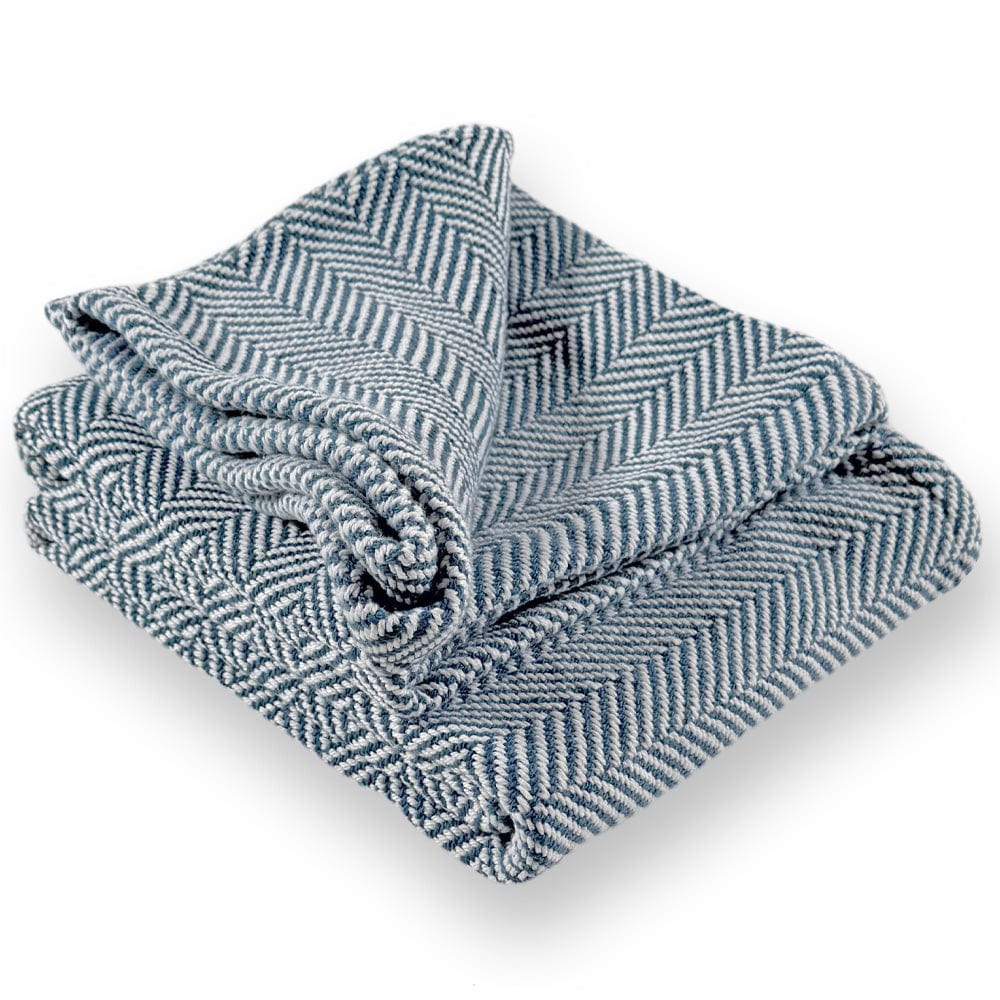 Penobscot Cotton Throw - Indigo - Image 3