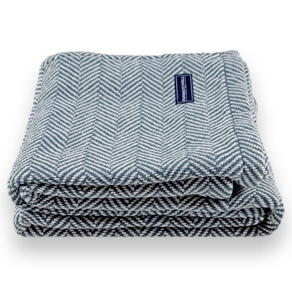 Penobscot Cotton Throw - Indigo - Image 5