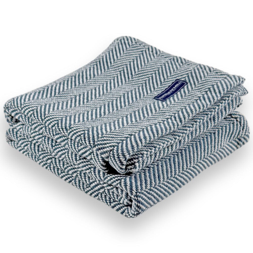 Penobscot Cotton Throw - Indigo - Image 7