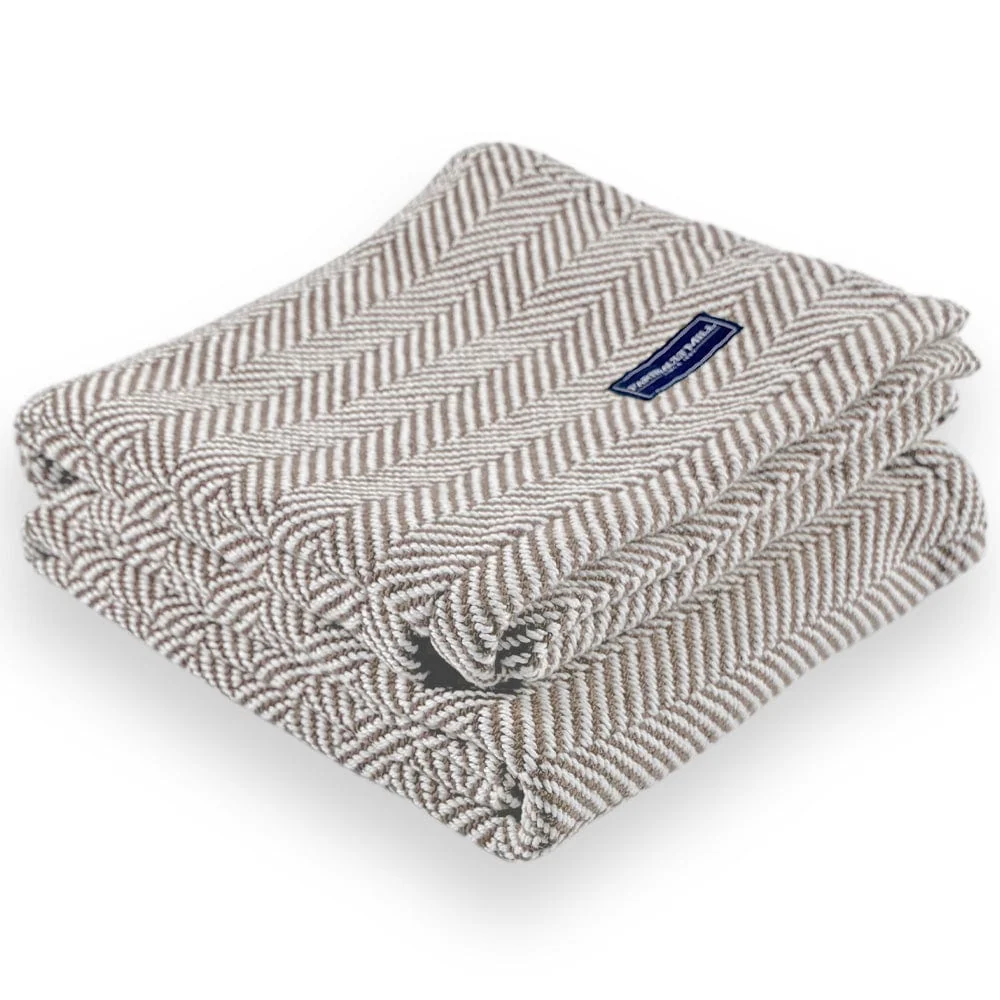 Penobscot Cotton Throw - Oyster - Image 3