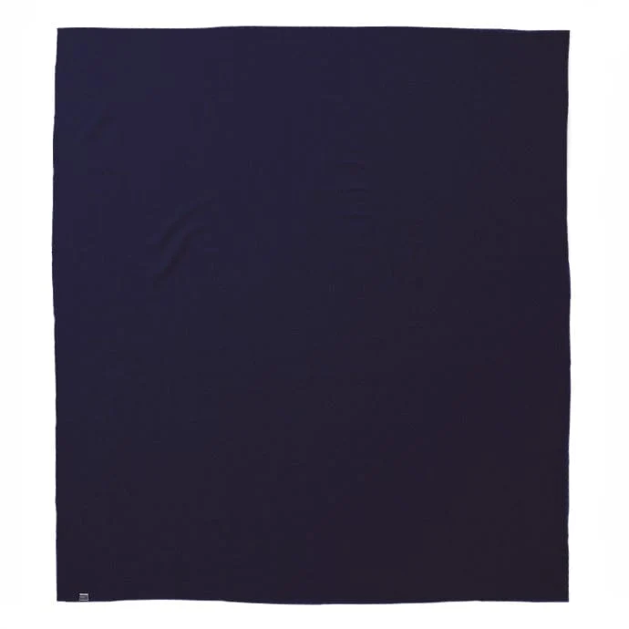 Pure & Simple Wool Blanket - Navy - Image 3
